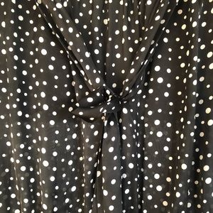 Max Studio black and white pokadot dress